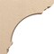Ekena Millwork 8"W x 32"D x 32"H Thin Hughes Rough Cedar Woodgrain TimberThane Corbel, Primed Tan CORUR08X32X32HUGRCPR - alternate 5